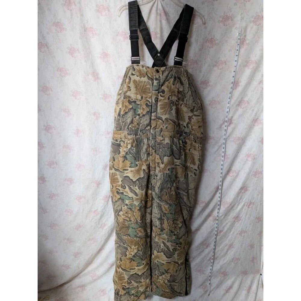 Walls Outdoors "Leading The Way" Insulated Camo Hunting Bib Overalls 3XL Reg